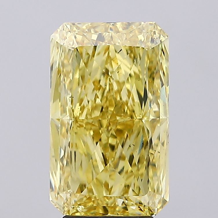 5.1ct Radiant Fancy Intense Yellow VS1