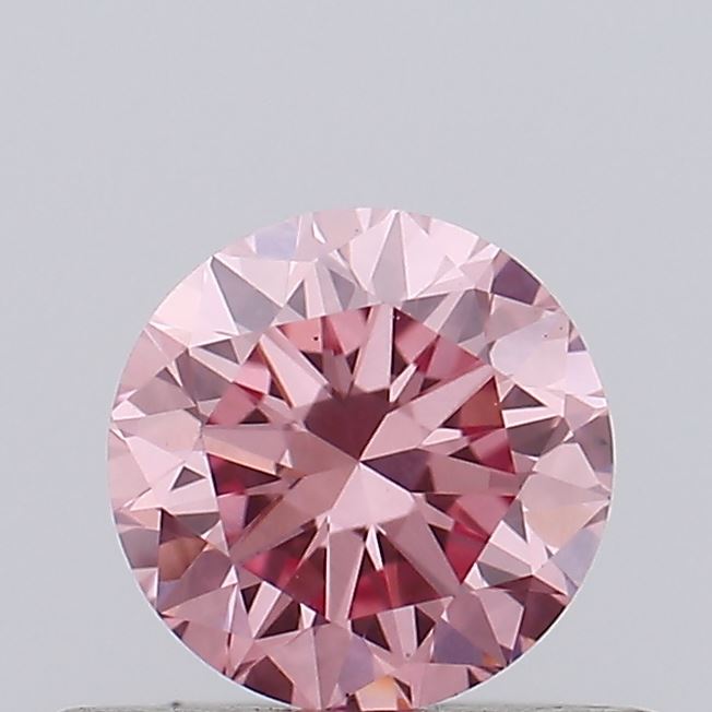 0.37ct Round Fancy Intense Pink VS2