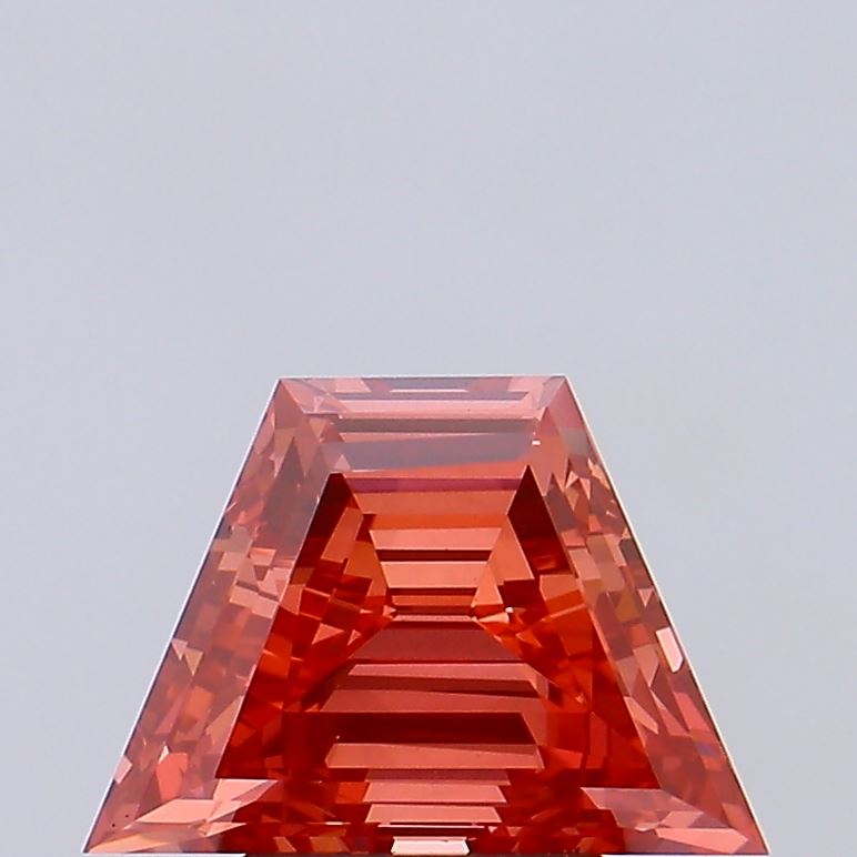 2.08ct Trapezoid Fancy Vivid Red VS1