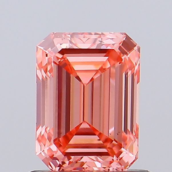 0.85ct Emerald Fancy Vivid Pink VS1