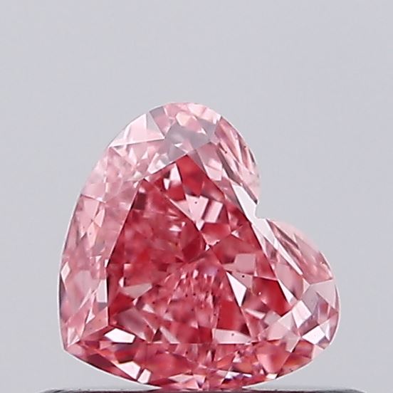 0.48ct Heart Fancy Intense Pink VS2