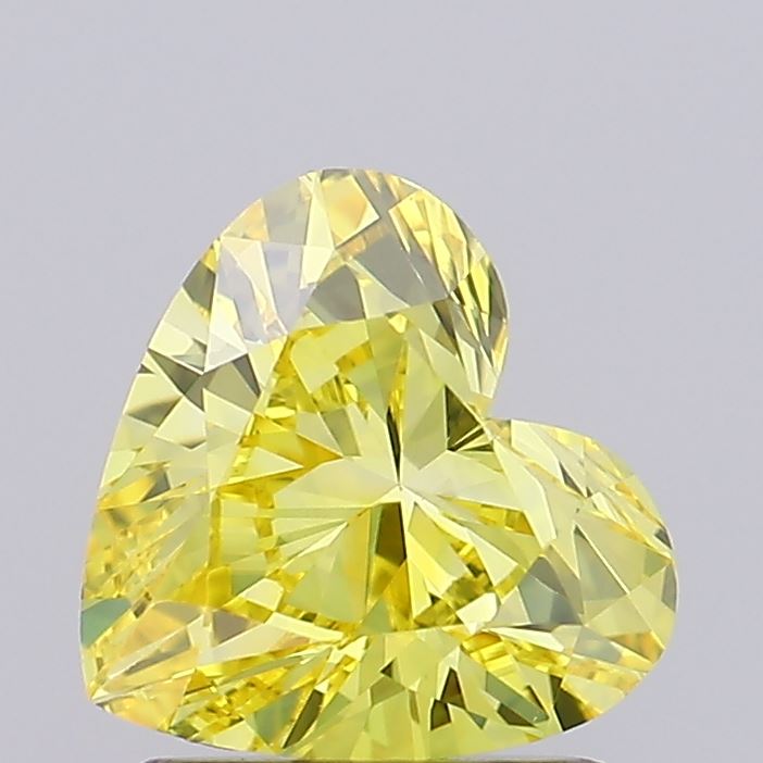 1.19ct Heart Fancy Vivid Yellow VVS2