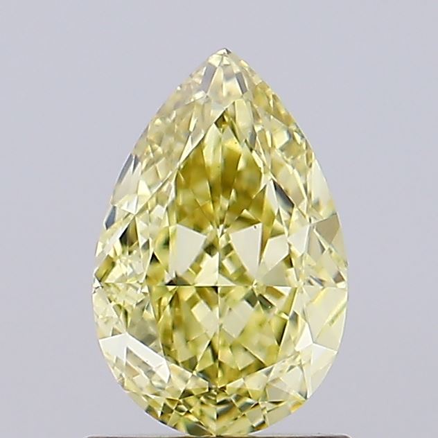 1.26ct Pear Fancy Intense Yellow VS1