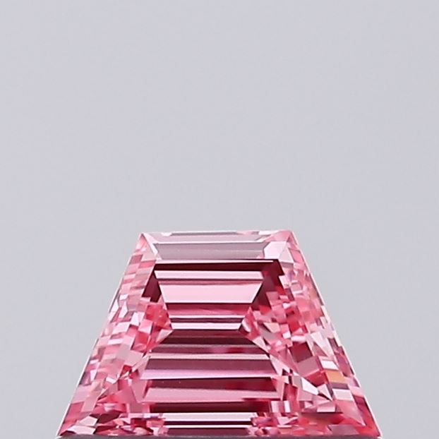 0.32ct Trapezoid Fancy Intense Pink VVS2