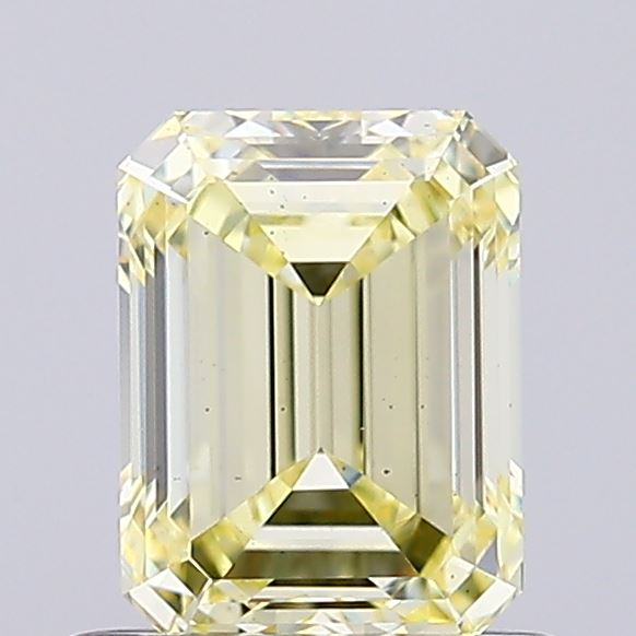 0.83ct Emerald Fancy Intense Yellow VS1