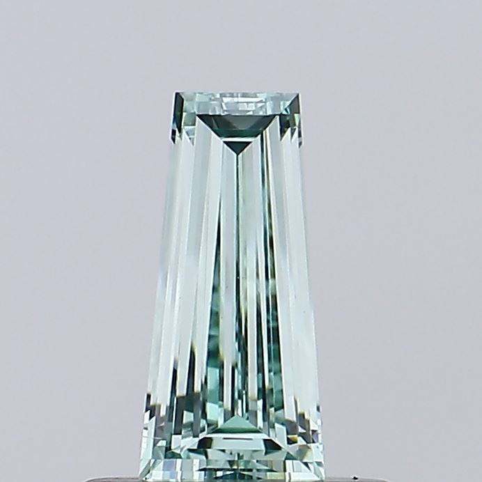 0.42ct Tapered Baguette Fancy Intense Green VVS2