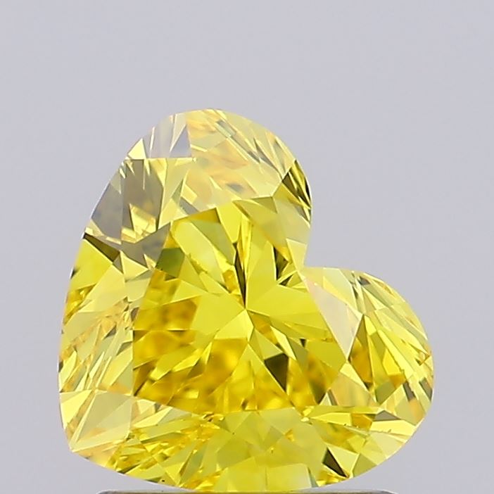 1.21ct Heart Fancy Vivid Yellow VVS2