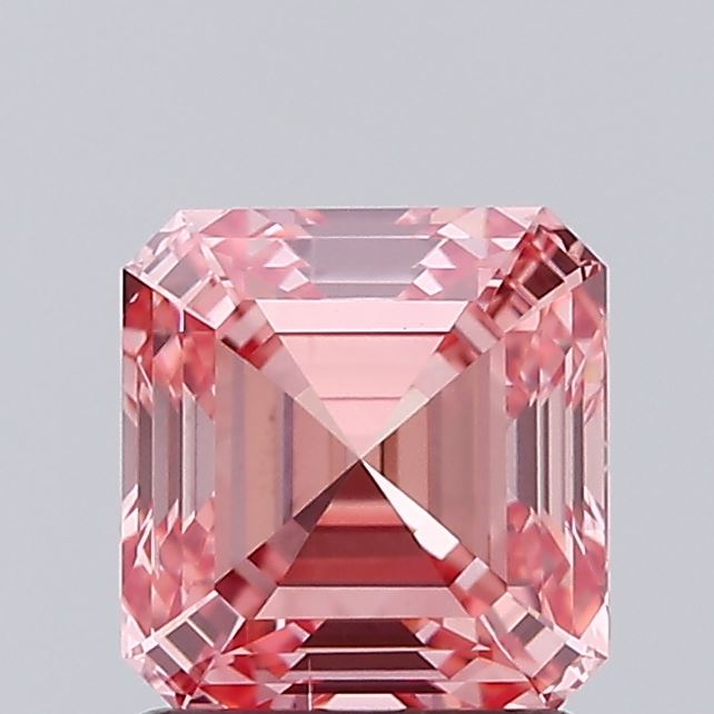 1.48ct SQ EMERALD Fancy Intense Pink VS2