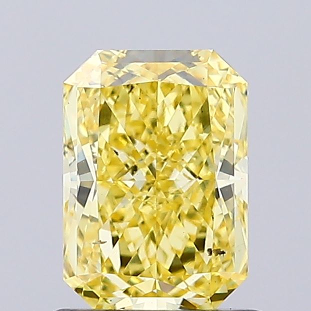 1.05ct Radiant Fancy Vivid Yellow SI1