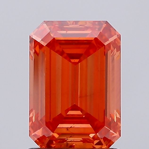 1.51ct Emerald Fancy Vivid Red VS2
