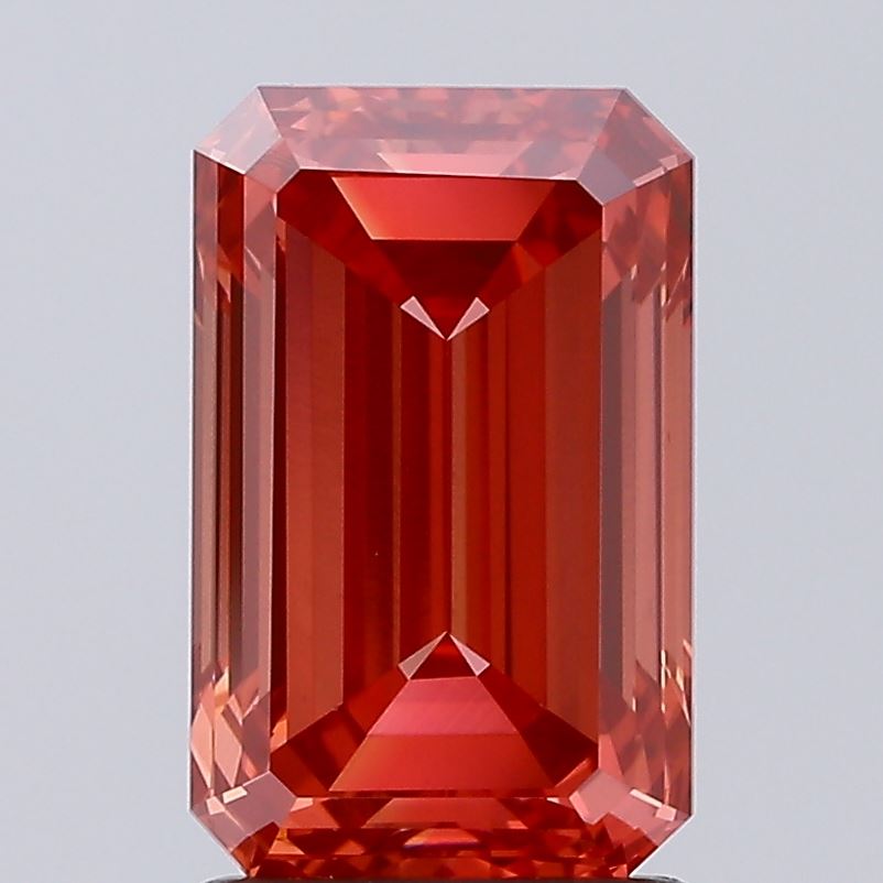 2.13ct Emerald Fancy Vivid Red VS1 IGI