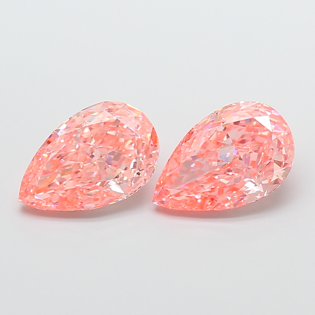 3ct Pear Fancy Vivid Pink VS1 IGI