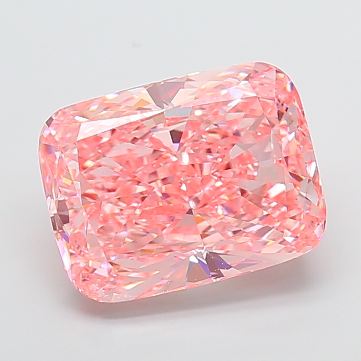 Cushion 8.01ct Fancy Vivid Pink VS1