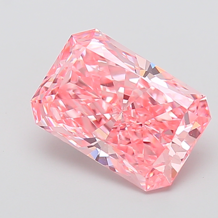 Radiant 4.08ct Fancy Vivid Pink VS1