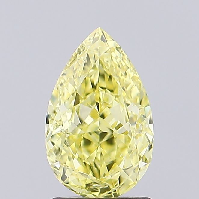 1.03ct Pear Fancy Intense Yellow VVS2 IGI