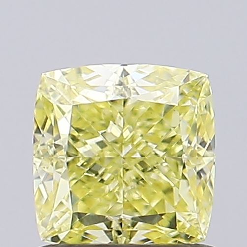 1.05ct Cushion Modified Fancy Intense Yellow VVS2 IGI