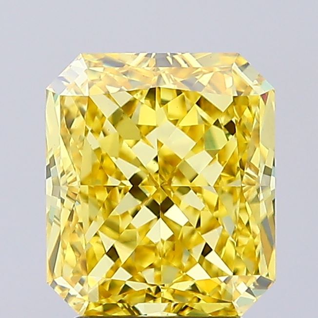 3.01ct Radiant Fancy Intense Yellow VS1 IGI