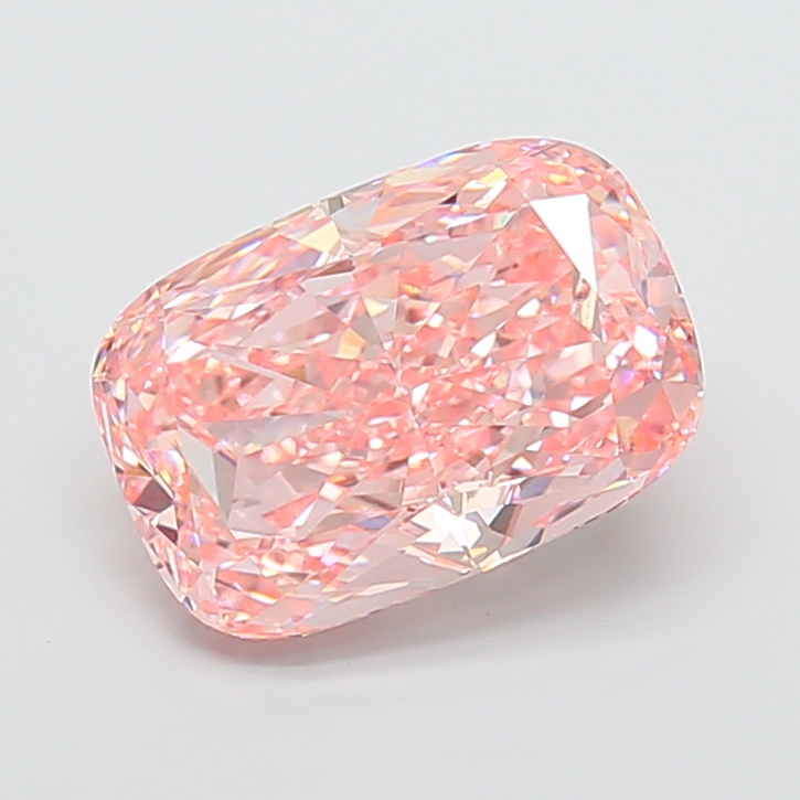 Cushion 5.05ct Fancy Vivid Pink VVS2