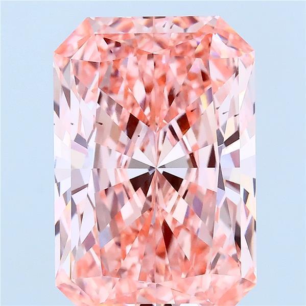 Radiant 5.03ct Fancy Vivid Pink VS2