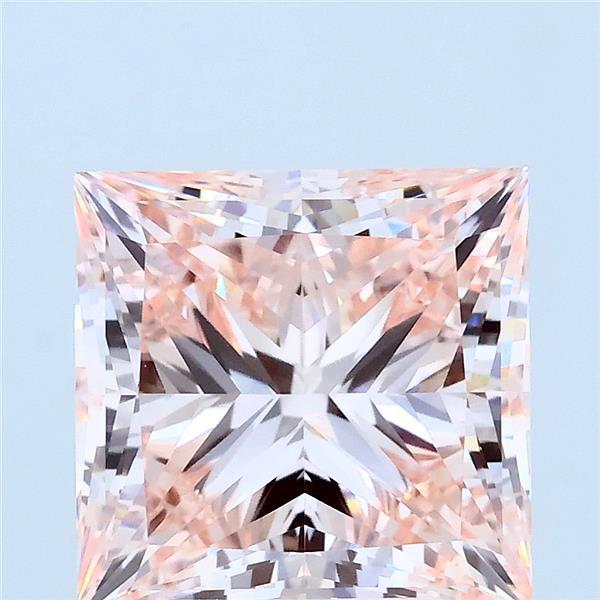 Princess 4.21ct Fancy Intense Pink VVS2