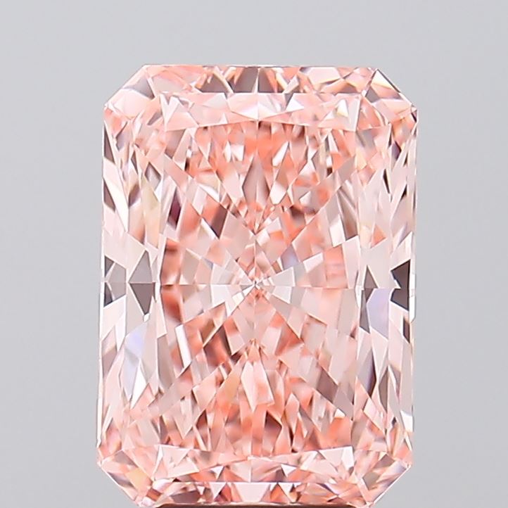 Radiant 5.07ct Fancy Vivid Pink VVS2
