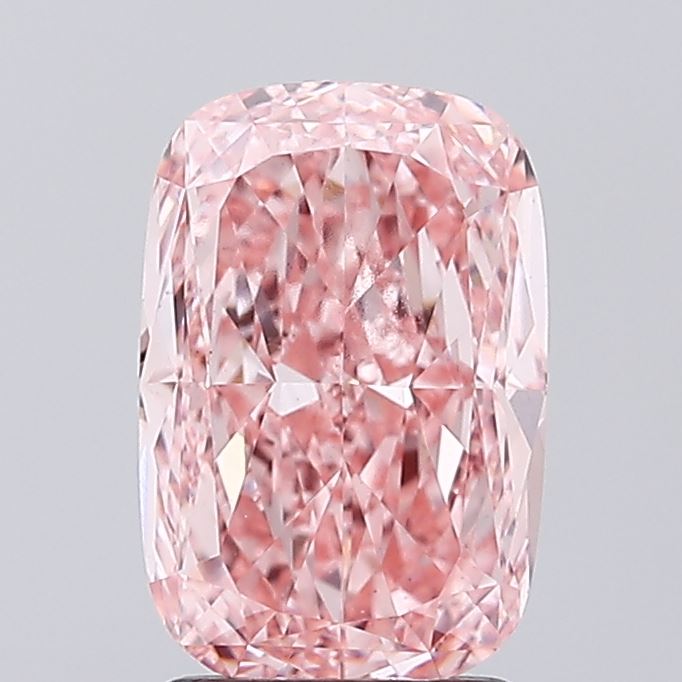 2.53ct Cushion Fancy Vivid Pink VS1 IGI