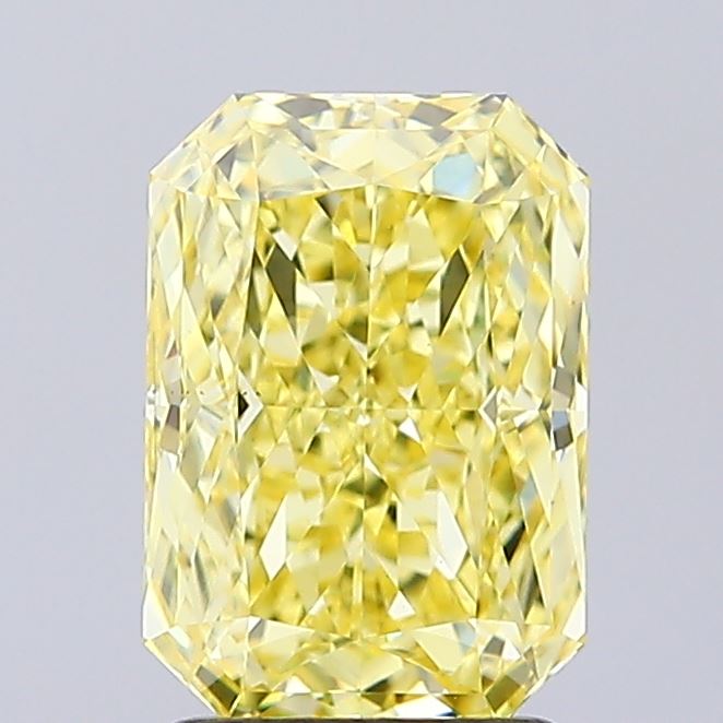 2.02ct Radiant Fancy Yellow VS1 IGI