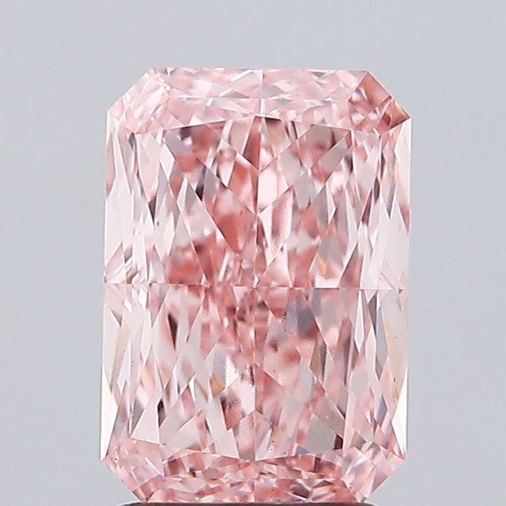 2.53ct Radiant Fancy Vivid Pink VS1 IGI
