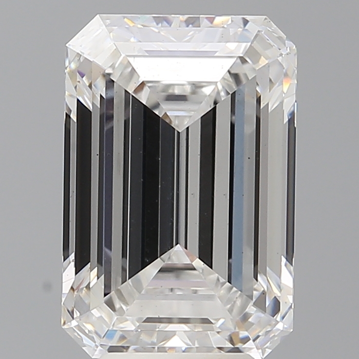 Emerald cut 5.60ct E VS2