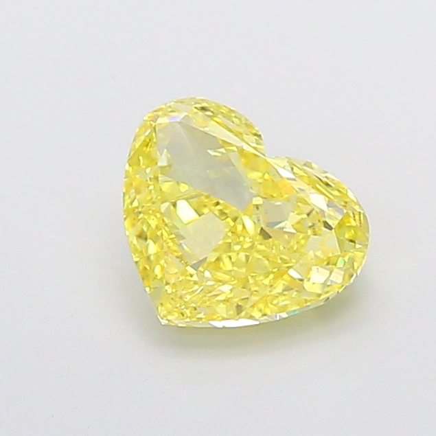 2ct Heart Fancy Intense Yellow VS1 IGI