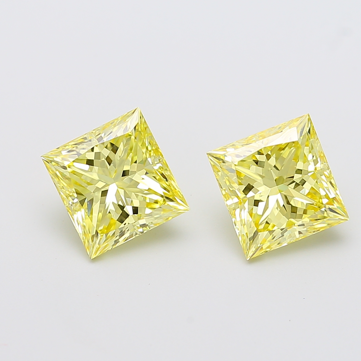 3ct Princess Fancy Intense Yellow VS2 IGI