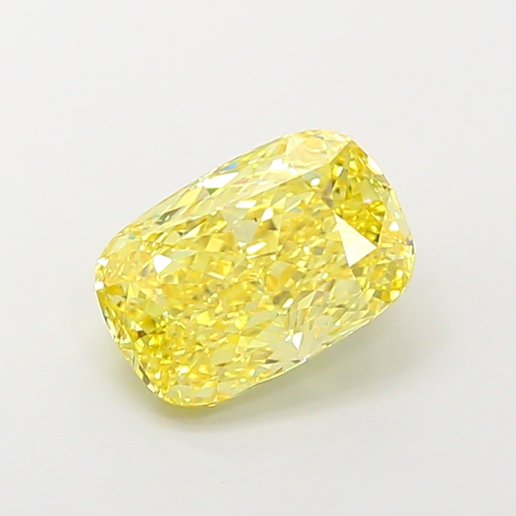 2.72ct Cushion Brilliant Fancy Vivid Yellow VS1 IGI