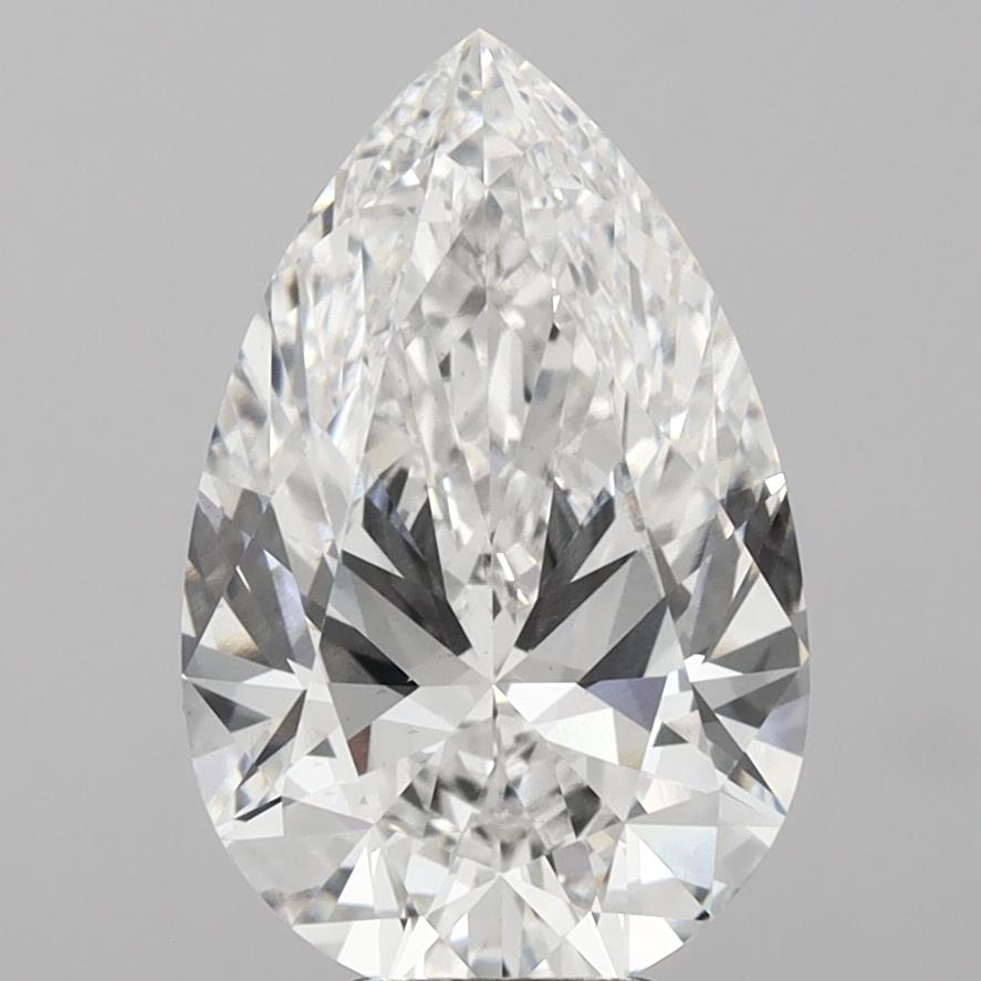 Pear 6.53ct F VS1
