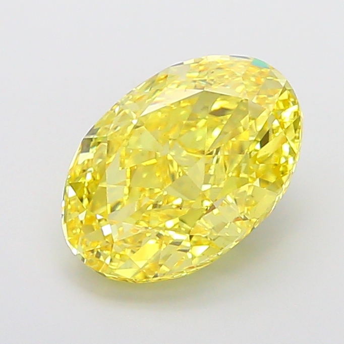Oval 8.06ct Fancy Vivid Yellow VS2
