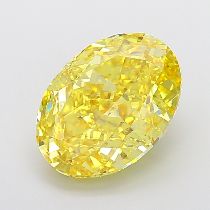 Oval 9.09ct Fancy Vivid Yellow VS2