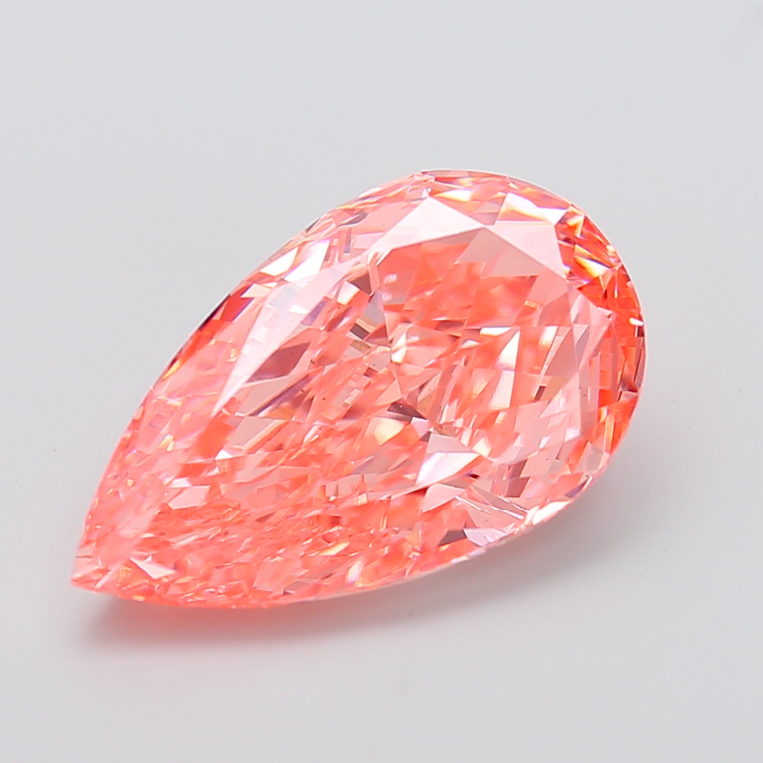 Pear 10ct Fancy Vivid Pink VS1