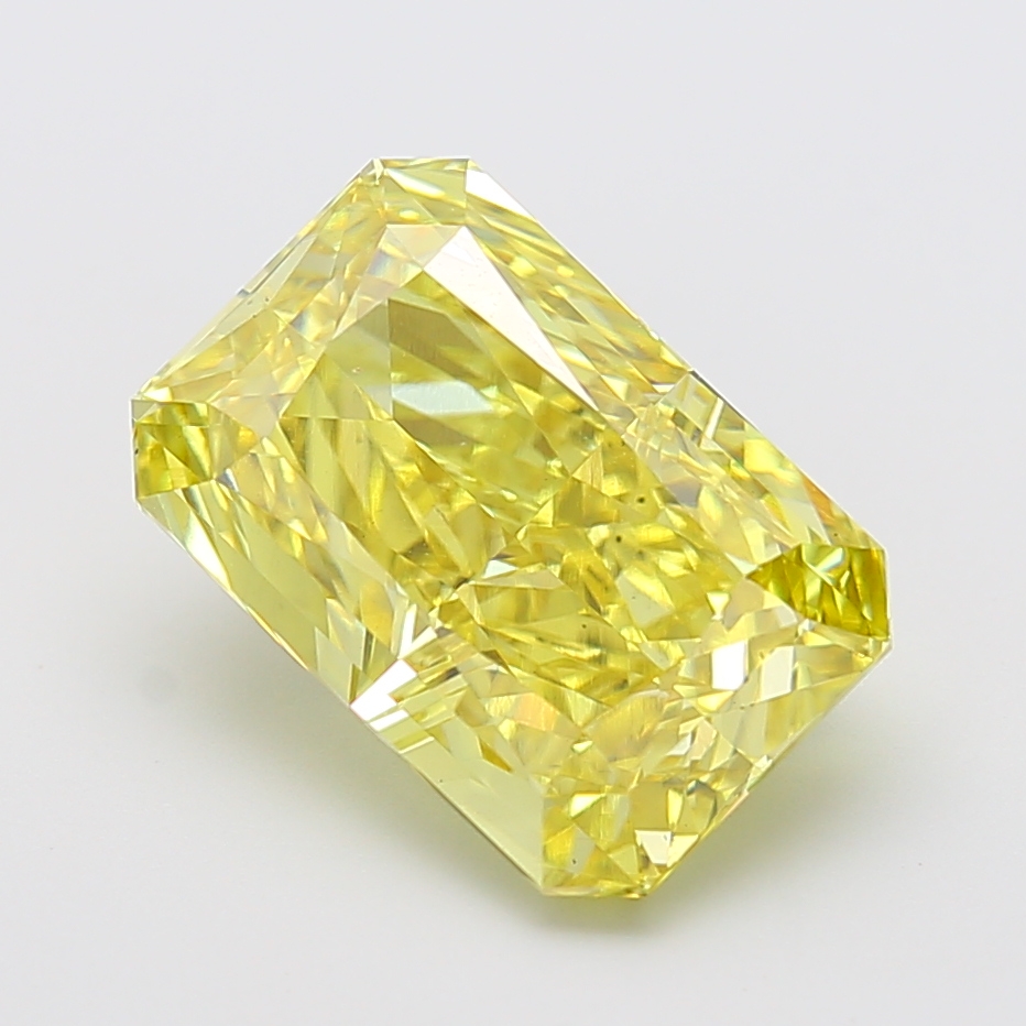Radiant 8.02ct Fancy Vivid Yellow VS1