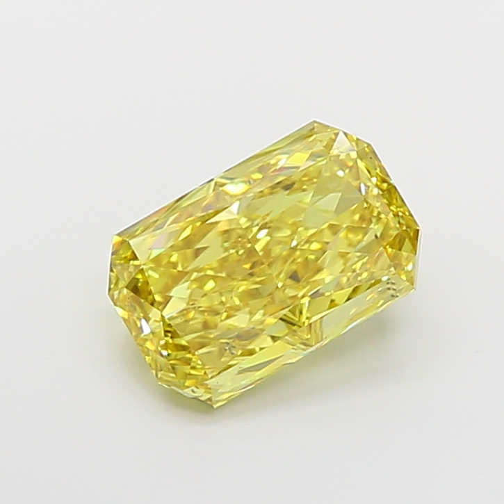 Radiant 5.00ct Fancy Vivid Yellow VS2