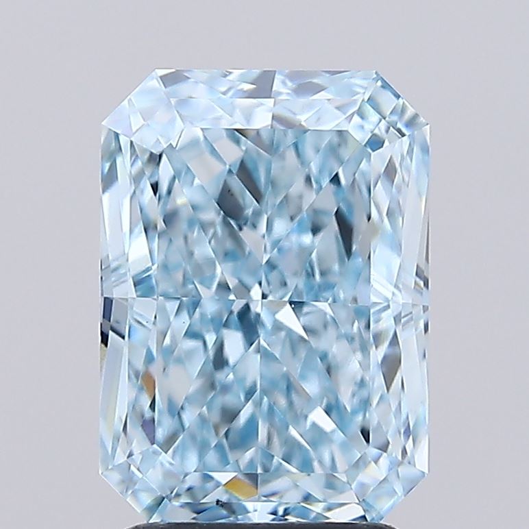 2.75ct Radiant Fancy Vivid Blue VS1 IGI
