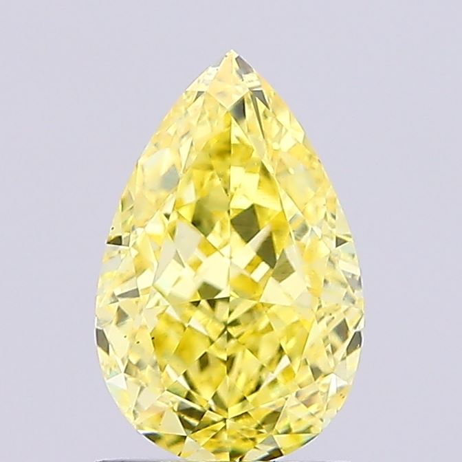 1.51ct Pear Fancy Intense Yellow VS1 IGI