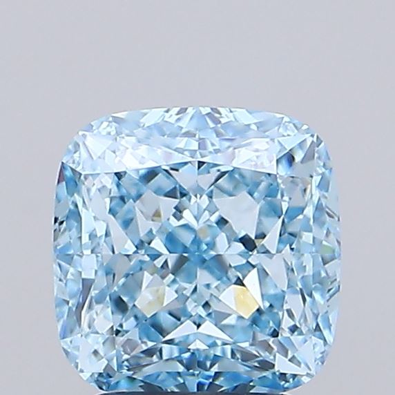 2.52ct Cushion Modified Fancy Vivid Blue VS1 IGI