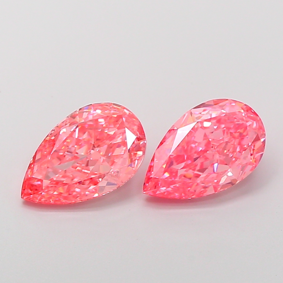 1.92ct Pear Fancy Vivid Pink VVS2 IGI