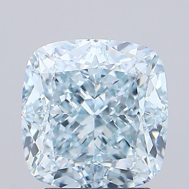 3.07ct Cushion Modified Fancy Intense Blue VVS2 IGI