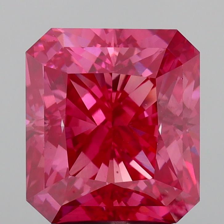 Radiant 4.00ct Fancy Vivid Pink VS1