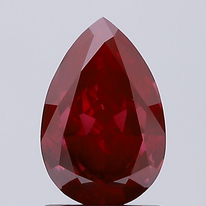 1.4ct Pear Fancy Vivid Red VS1