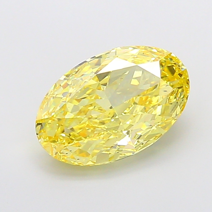 Oval 4.52ct Fancy Vivid Yellow VS2