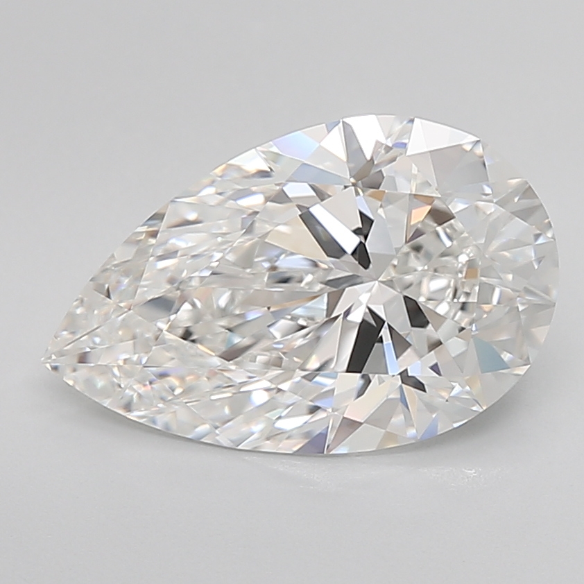 4.03ct Pear F FL GIA