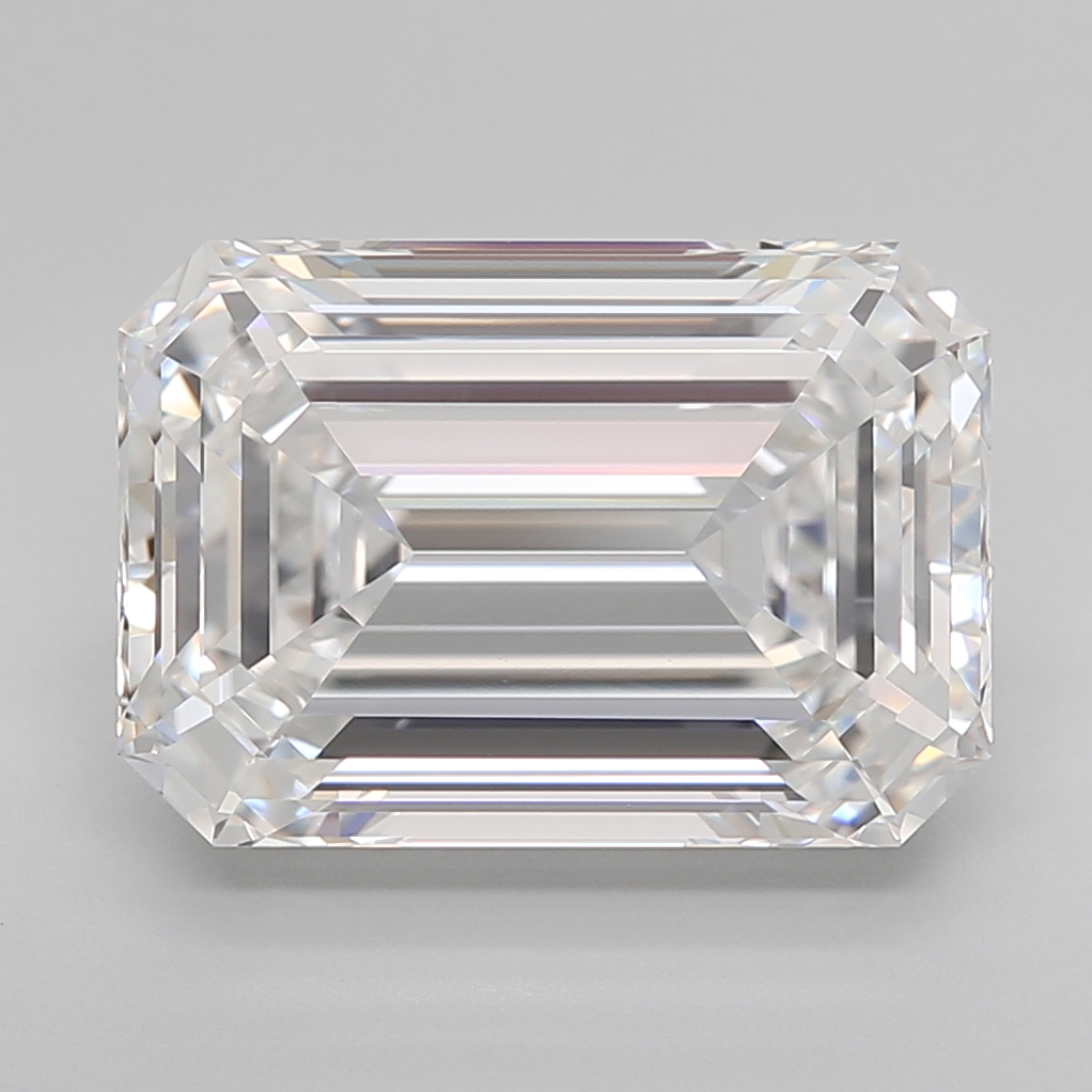 Emerald cut 6.99ct E FL