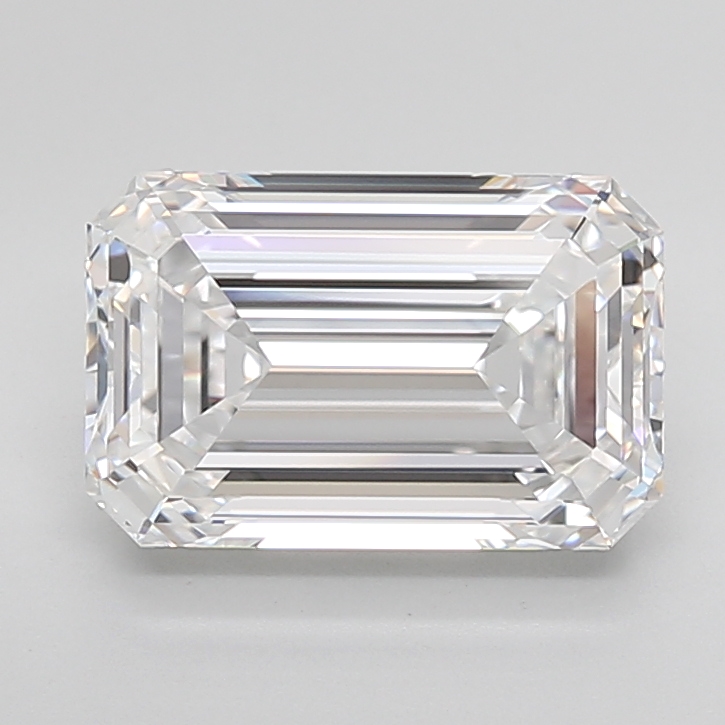 Emerald cut 4.73ct D IF