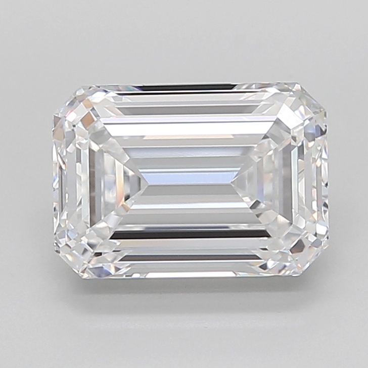 Emerald cut 4.70ct D IF